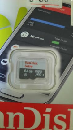 כרטיס זיכרון 64gb לטלפון נייד