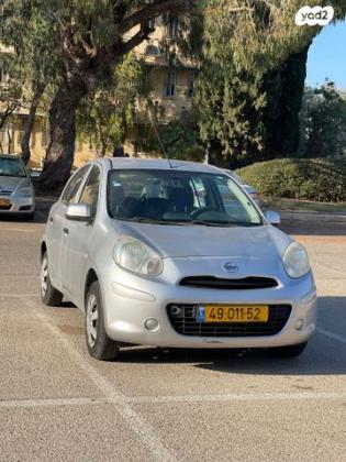 ניסאן מיקרה Visia אוט' 1.2 (80 כ''ס) בנזין 2013 למכירה באור יהודה