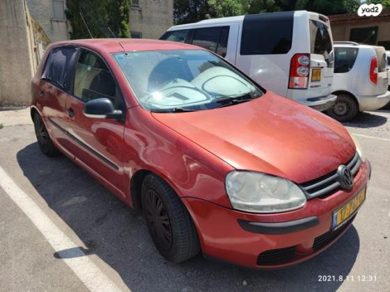 פולקסווגן גולף Trendline ידני 5 דל' 1.6 (102 כ"ס) בנזין 2008 למכירה בחיפה