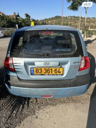 יונדאי גטס GLX אוט' 1.4 (97 כ''ס) בנזין 2008 למכירה במבשרת ציון