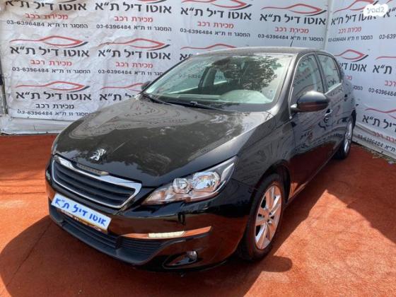 פיג'ו 308 Active אוט' 1.2 (130 כ''ס) בנזין 2015 למכירה בתל אביב יפו