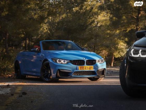 ב.מ.וו M4 Luxury קבריולט אוט' 3.0 (431 כ"ס) בנזין 2018 למכירה בכרמיאל