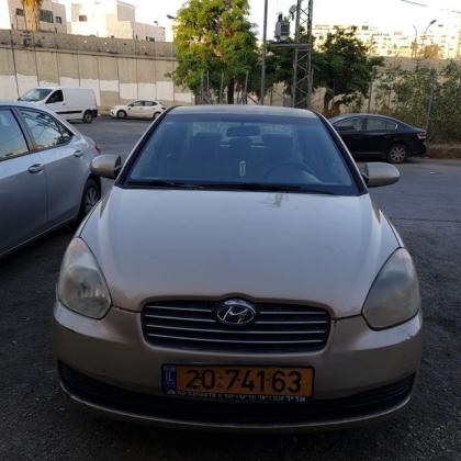 יונדאי אקסנט (עד 2012) GLS אוט' 1.6 (112 כ''ס) בנזין 2008 למכירה בירושלים