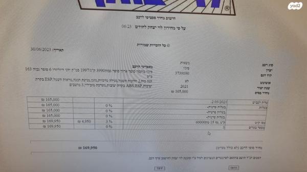 פיג'ו בוקסר L4-H3 סגור ידני דיזל 2.0 (163 כ"ס) 3990KG דיזל 2021 למכירה בבני יהודה