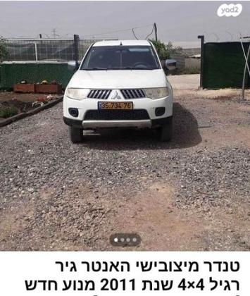 מיצובישי L200 האנטר 4X4 4X4 GL דאבל קבינה ידני דיזל 2.5 (136 כ''ס) דיזל 2011 למכירה בטמרה