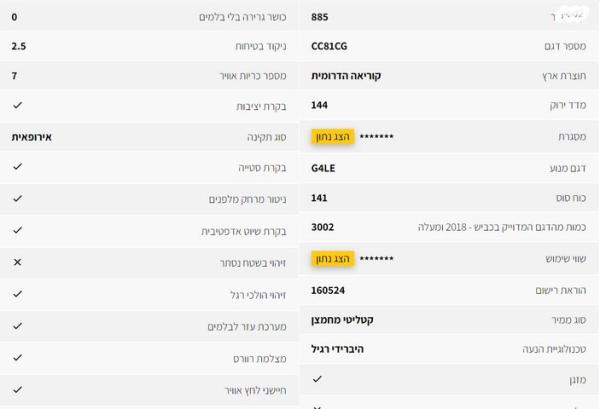 קיה נירו הייבריד EX הייבריד אוט' 1.6 (141 כ"ס) בנזין 2020 למכירה במודיעין מכבים רעות