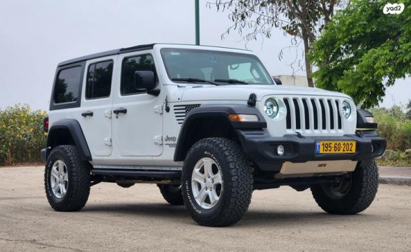 ג'יפ / Jeep רנגלר ארוך 4X4 Sport S אוט' 2.0 (272 כ''ס) ק'-2 בנזין 2021 למכירה בכפר ברוך