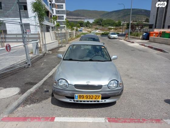 טויוטה קורולה GLI אוט' 1.6 (99-02)- 110 כ"ס בנזין 1999 למכירה בטירת כרמל