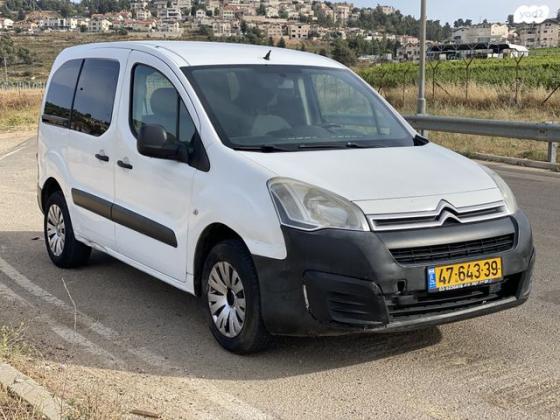 סיטרואן ברלינגו דור 2 (2008-2019) Comfort ידני דיזל 4 דל' 1.6 (75 כ"ס) דיזל 2016 למכירה בירושלים