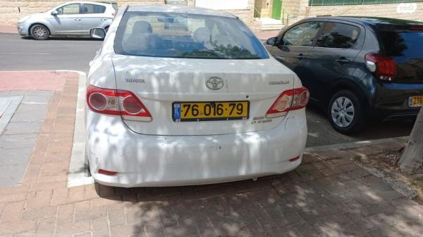 טויוטה קורולה Sun Plus 4 אוט' 1.6 (124 כ''ס) בנזין 2012 למכירה בירושלים