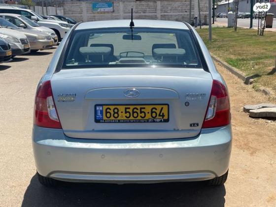 יונדאי אקסנט (עד 2012) GLS אוט' 1.6 (112 כ''ס) בנזין 2008 למכירה בנתניה