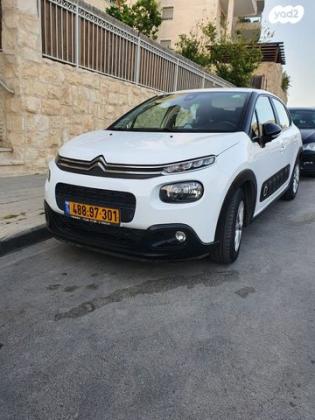 סיטרואן C3 Feel AS אוט' 1.2 (110 כ''ס) בנזין 2019 למכירה בירושלים