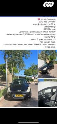 יונדאי i20 Instyle אוט' 1.4 (100 כ''ס) בנזין 2012 למכירה בקרית ים