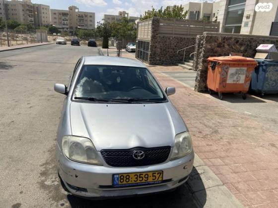 טויוטה קורולה Sun אוט' 1.6 (110 כ''ס) בנזין 2004 למכירה בבאר שבע