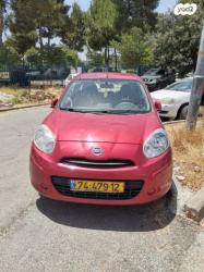 ניסאן מיקרה Visia אוט' 1.2 (80 כ''ס) בנזין 2013 למכירה בבאר שבע