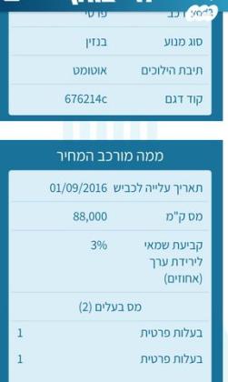 סקודה אוקטביה Style אוט' 1.2 (110 כ"ס) בנזין 2016 למכירה ביהוד מונוסון