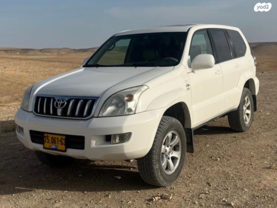 טויוטה לנד קרוזר ארוך 4X4 Luxury אוט' דיזל 8 מק' 3.0 (173 כ''ס) דיזל 2008 למכירה בבאר שבע