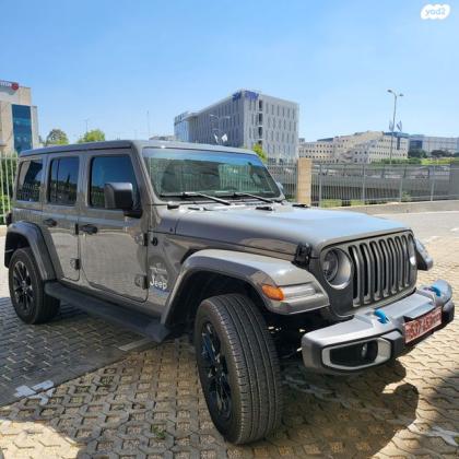 ג'יפ / Jeep רנגלר ארוך 4X4 Sahara 4XE היברידי אוט' 2.0 (375 כ''ס) היברידי חשמל / בנזין 2023 למכירה בתל אביב יפו