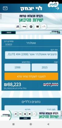 מיצובישי אאוטלנדר 4X4 Elite אוט' 7 מק' 2.0 (150 כ''ס) [2012-2015] בנזין 2015 למכירה בנהריה