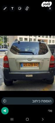 יונדאי טוסון 4X4 GLS אוט' בנזין 2.7 (175 כ''ס) בנזין 2006 למכירה בתל אביב יפו