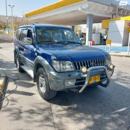 טויוטה לנד קרוזר פרדו ארוך 4X4 Luxury אוט' דיזל 8 מק' 3.0 (125 כ''ס) דיזל 2000 למכירה במעלה אדומים