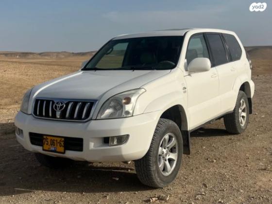 טויוטה לנד קרוזר ארוך 4X4 Luxury אוט' דיזל 8 מק' 3.0 (173 כ''ס) דיזל 2008 למכירה בבאר שבע