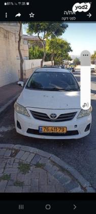 טויוטה קורולה Sun Plus 4 אוט' 1.6 (124 כ''ס) בנזין 2012 למכירה בירושלים