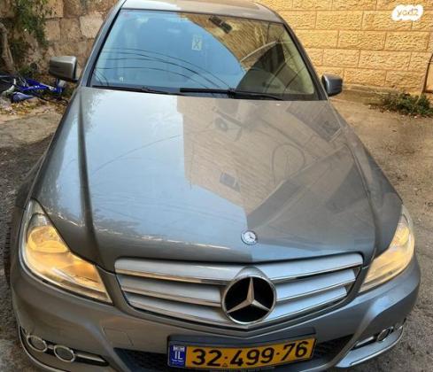 מרצדס C-Class C180 Elegance אוט' 1.8 (156 כ''ס) בנזין 2012 למכירה בירושלים