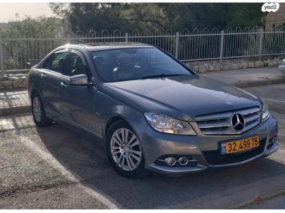 מרצדס C-Class C180 Elegance אוט' 1.8 (156 כ''ס) בנזין 2012 למכירה בירושלים