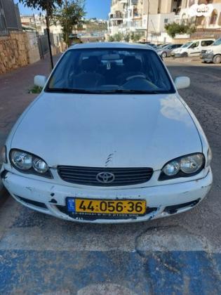 טויוטה קורולה GLI אוט' 1.6 (99-02)- 110 כ"ס בנזין 2002 למכירה במודיעין עילית