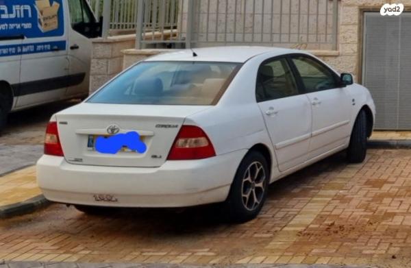 טויוטה קורולה GLI אוט' 1.6 (110 כ''ס) בנזין 2004 למכירה בחיפה