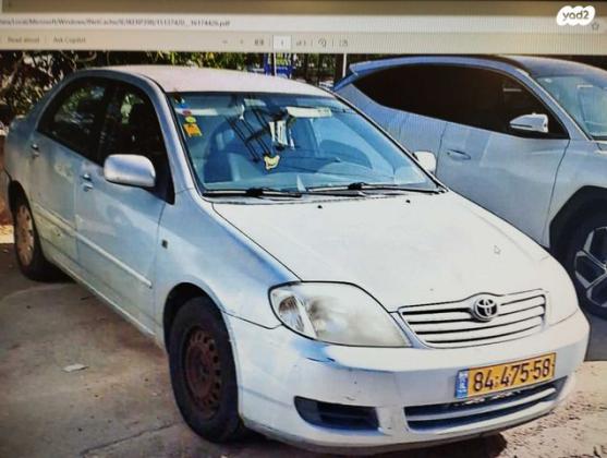 טויוטה קורולה GLI אוט' 1.6 (110 כ''ס) בנזין 2005 למכירה בראשון לציון