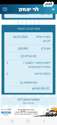 פורד פוקוס Trend סטיישן אוט' 1.6 (100 כ''ס) בנזין 2010 למכירה בעפולה