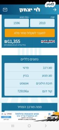 פורד פוקוס Trend סטיישן אוט' 1.6 (100 כ''ס) בנזין 2010 למכירה בעפולה