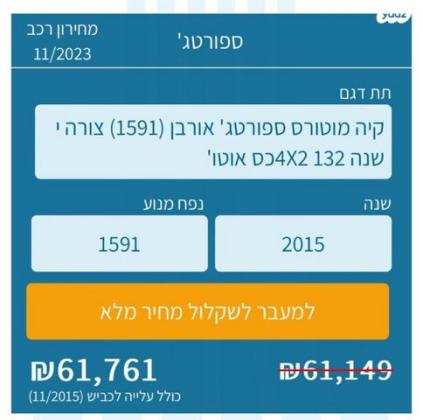 קיה ספורטז' Urban אוט' 1.6 (133 כ"ס) בנזין 2015 למכירה בראשון לציון