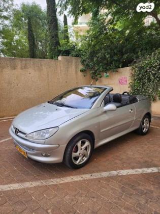 פיג'ו 206CC CC קבריולט אוט' 1.6 (110 כ''ס) בנזין 2002 למכירה בטבריה