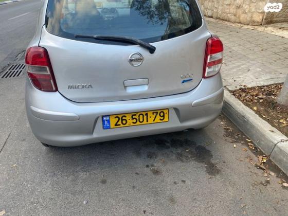 ניסאן מיקרה Visia אוט' 1.2 (80 כ''ס) בנזין 2012 למכירה בירושלים