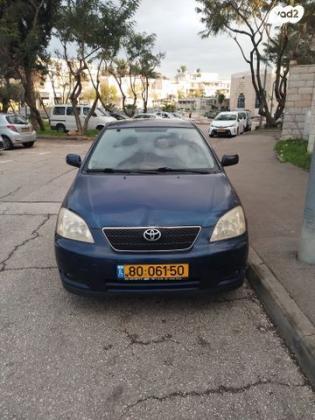 טויוטה קורולה RUN-X GLI אוט' 1.6 (110 כ"ס) בנזין 2003 למכירה בירושלים