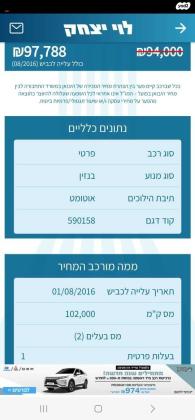 מיצובישי אאוטלנדר Premium אוט' 7 מק' 2.0 (150 כ''ס) בנזין 2016 למכירה בראשון לציון