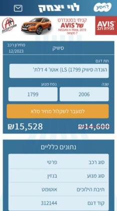 הונדה סיוויק סדאן החדשה LS אוט' 1.8 (140 כ''ס) בנזין 2006 למכירה בכיסרא סומיע