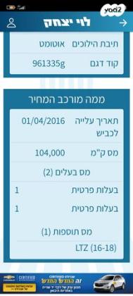 שברולט ספארק LTZ אוט' 1.4 (98 כ"ס) בנזין 2016 למכירה בשריד