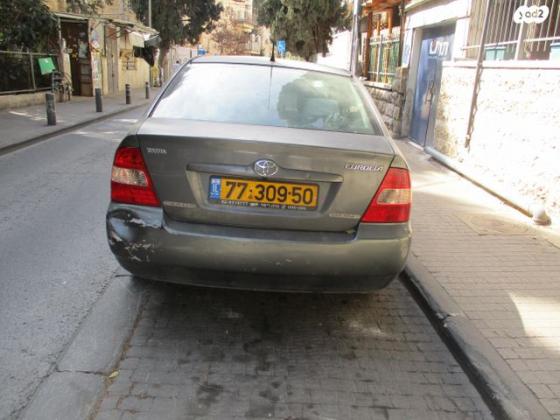 טויוטה קורולה Sun אוט' 1.6 (110 כ''ס) בנזין 2003 למכירה בירושלים