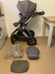 Stokke Trailz Black Melange Stroller