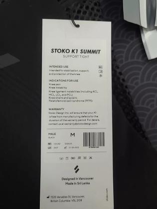 חדש Stoko K1 Summit Support